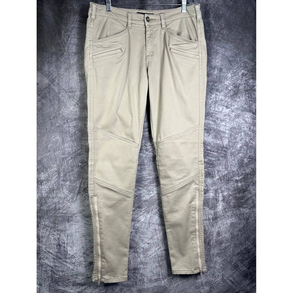 5.11 Tactical Wyldcat Pants Women 12 Long Khaki Beige Slim Utility 64019-055
